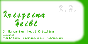 krisztina heibl business card